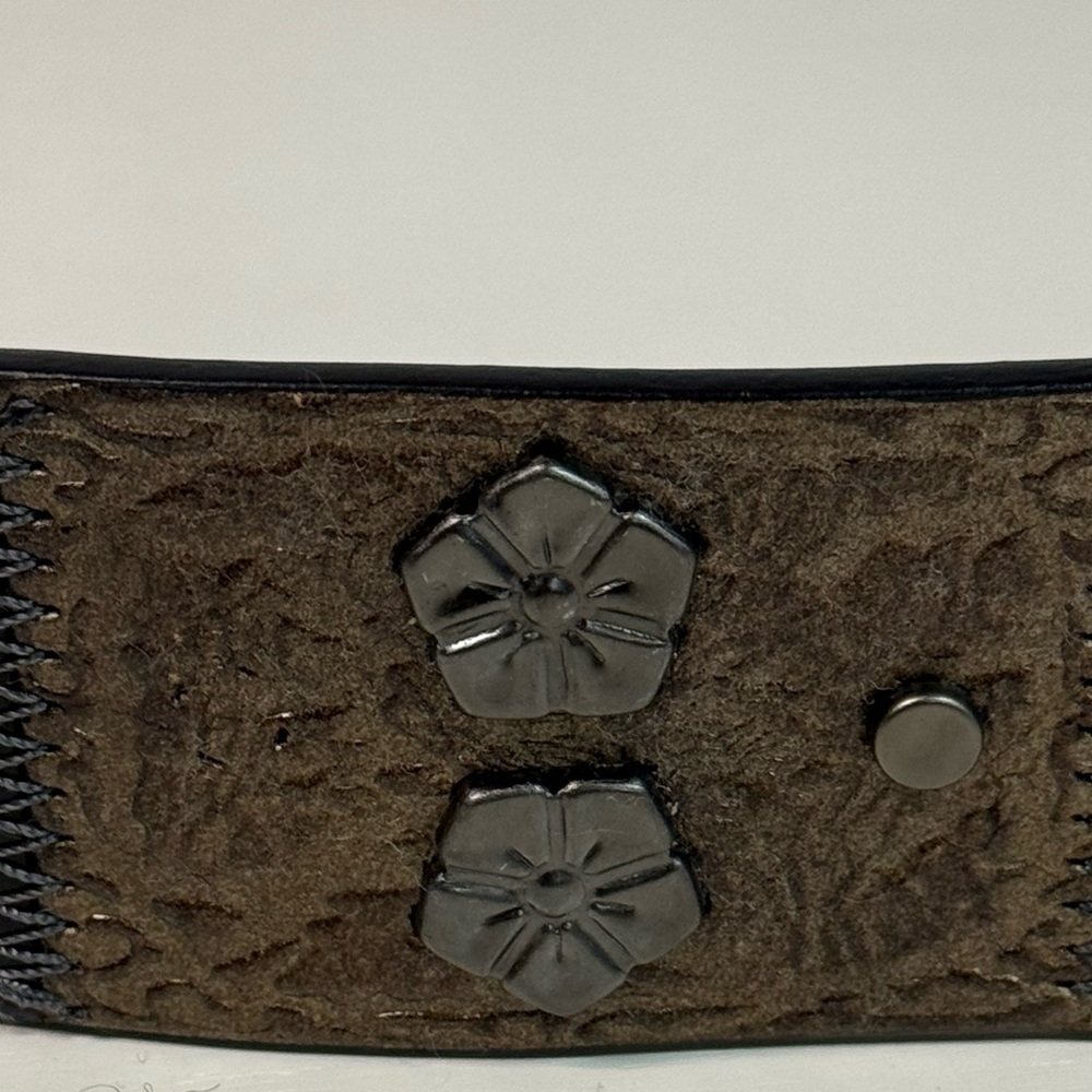 Fossil Multicolor Patchwork Studded Boho Genuine … - image 5